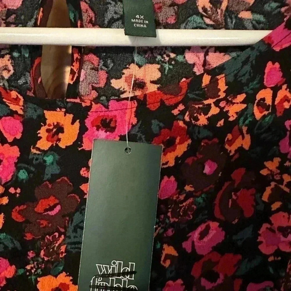 NWT Wild Fable Ruffle Floral Top Size 4XL - Picture 4 of 11